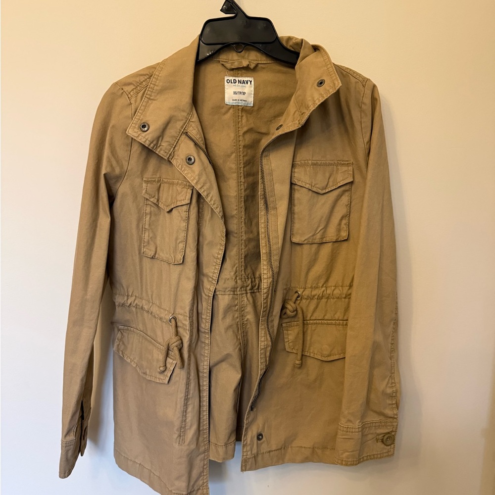 Old Navy Khaki Button-Up Jacket